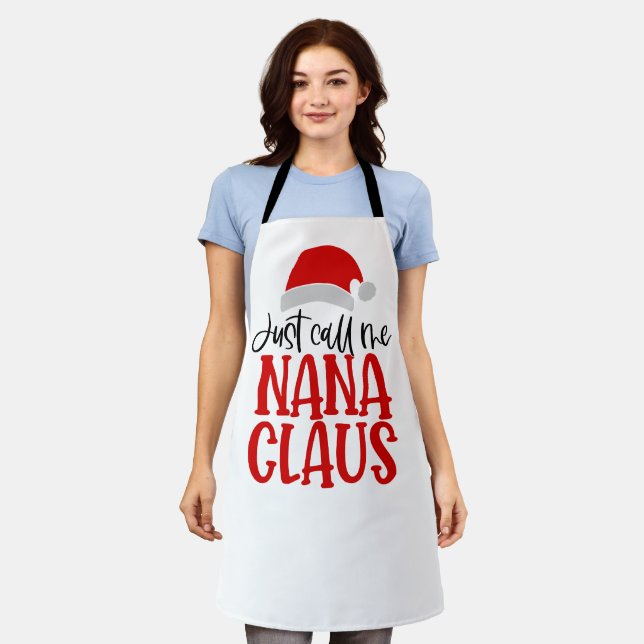 Delantal Sólo Llámame Nana Claus-56768 (Gastado)