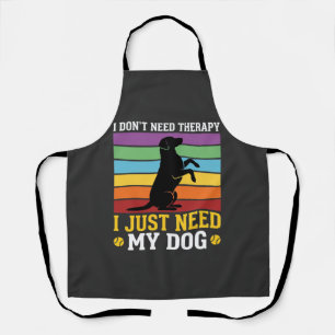Delantal Solo Necesito Terapia de Perro