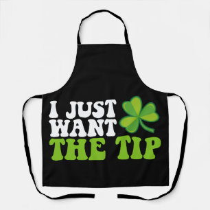 Delantal Solo quiero el día del Shamrock St Patrick