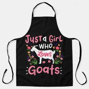 Delantal Sólo un Chica que ama a las cabras
