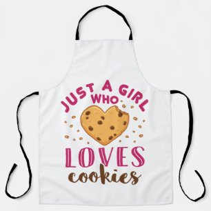 Delantal Sólo un Chica que ama a las cookies Cookie Lover