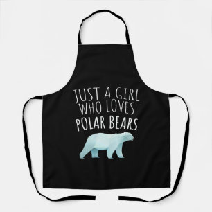 Delantal Sólo un Chica que ama a los osos polares