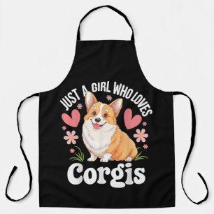 Delantal Solo una chica que ama Corgis