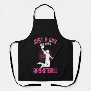 Delantal Sólo una chica que ama el baloncesto niños niñas