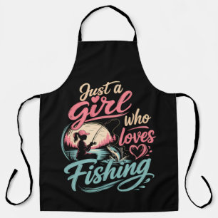 Delantal Sólo una chica que ama la pesca