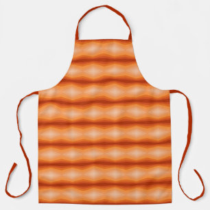 Delantal Sombras De Arte Abstracto Geométrico Naranja
