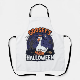 Delantal Sombrero de bruja de ganso de Halloween de Gooseys