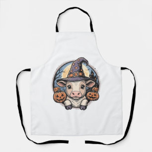 Delantal Sombrero de bruja de ternera de Halloween lindo gr
