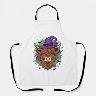 Delantal Sombrero de bruja de vaca de las Highlands de Hall