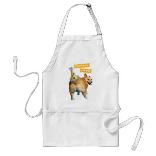 Delantal Sombrero de cumpleaños para trasero de Corgi