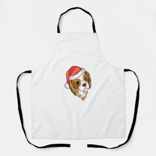 Delantal Sombrero de perro Santa - Navidades divertidos _7