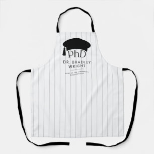 Delantal Sombrero doctoral de doctorado personalizado Gradu