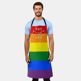 Delantal Somos Todos Humanos Mes del Orgullo LGBTQ