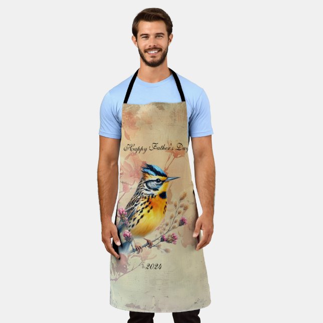 Delantal Songbird Feliz Día del Padre (Gastado)