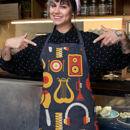 Delantal Sonidos de instrumentos musicales