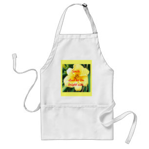 Delantal Sonríe. Mira en el lado positivo Aprons