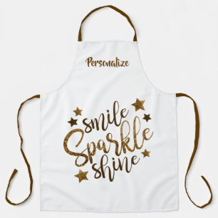 Delantal Sonrisa Sparkle Shine Cita Afirmación Positiva