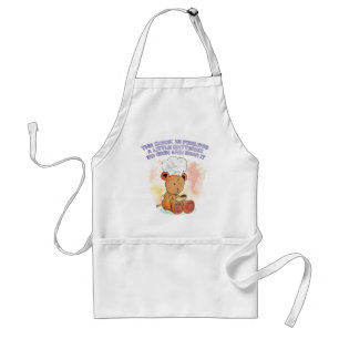 Delantal sonrisa y cocinero de oso
