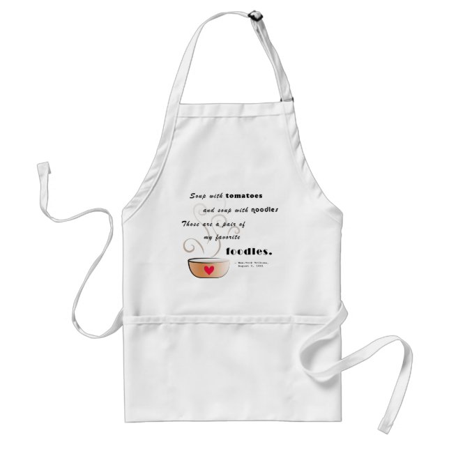 Delantal "Sopa - mi comida favorita" Apron (Frente)