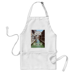 Delantal Souvenir del Puente de Sighs de Venecia Italia