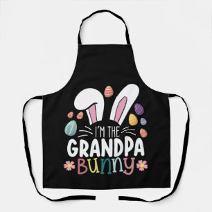 Delantal Soy el conejito abuelo Pascua familia a juego