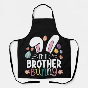 Delantal Soy El Hermano Bunny Pascua Ropa Familiar Igual