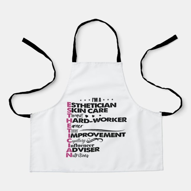 Delantal Soy esteticista en el Salón de Graduación Estheti (Anverso)