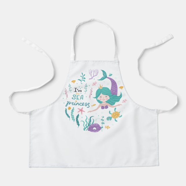 Delantal Soy la princesa de mar Sirena (Anverso)