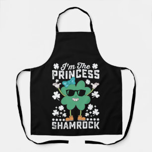 Delantal Soy la princesa Shamrock St Patrick's Day Irish