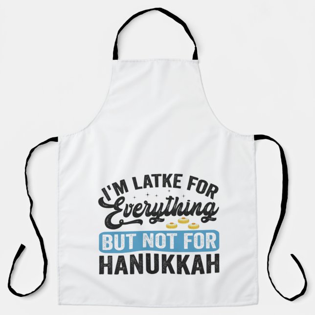 Delantal Soy latke para todo pero no para Hanukkah (Anverso)