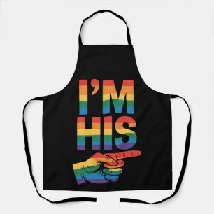 Delantal Soy su pareja gay a juego Orgullo LGBTQ