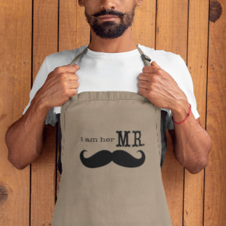 Delantal Soy su Sr. Mustache Grooms Regalos