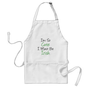 Delantal Soy tan lindo que debo ser irlandés