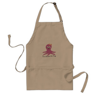 Delantal ¡Soy un chupón para ti! Octopus rosado
