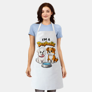Delantal Soy un Dogholic Cachorros Lindos
