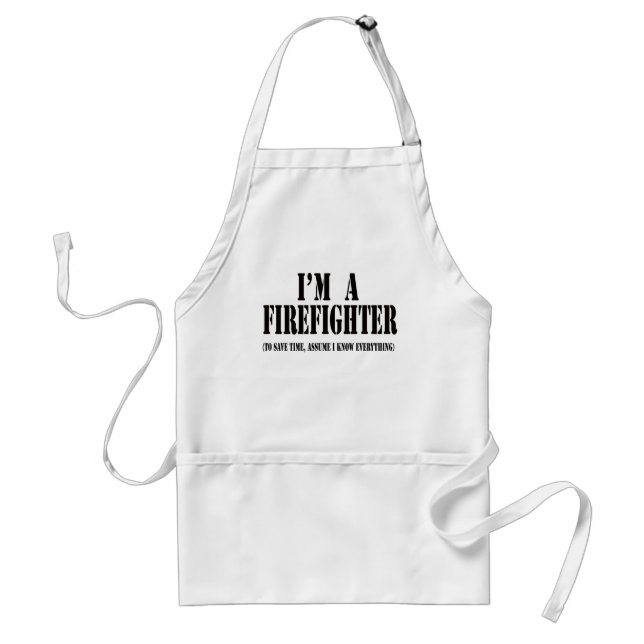 Delantal Soy un negro del bombero (Frente)