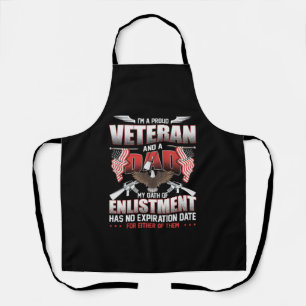 Delantal Soy un orgulloso veterano y un papá Ejército Pat
