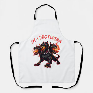 Delantal Soy una persona de perro Cerberus camiseta esencia