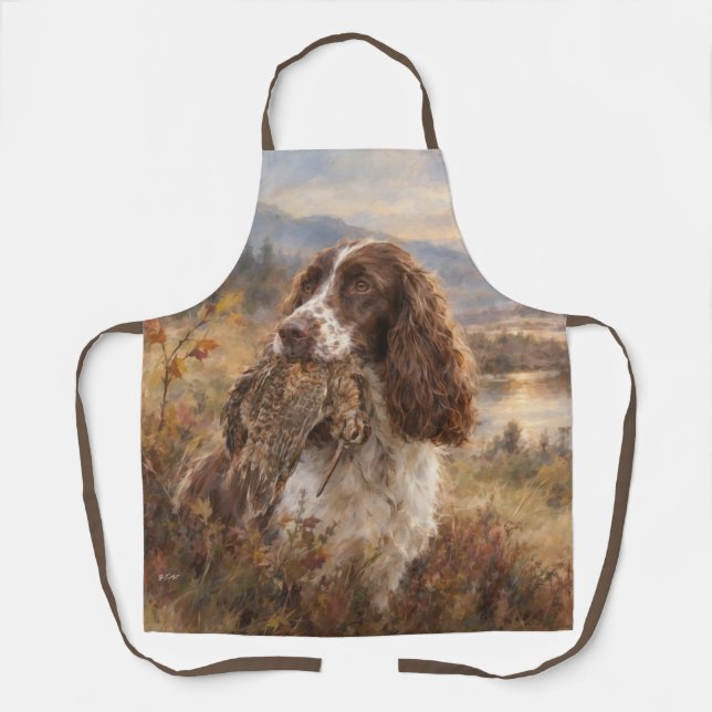 Delantal Spaniel de Springer Inglés (Anverso)