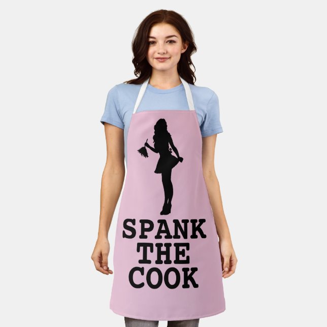Delantal SPANK THE COO Kitchenn Apron Wife Gift (Gastado)