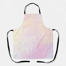 Delantal Sparkle Purpurina color de agua rosa Apron