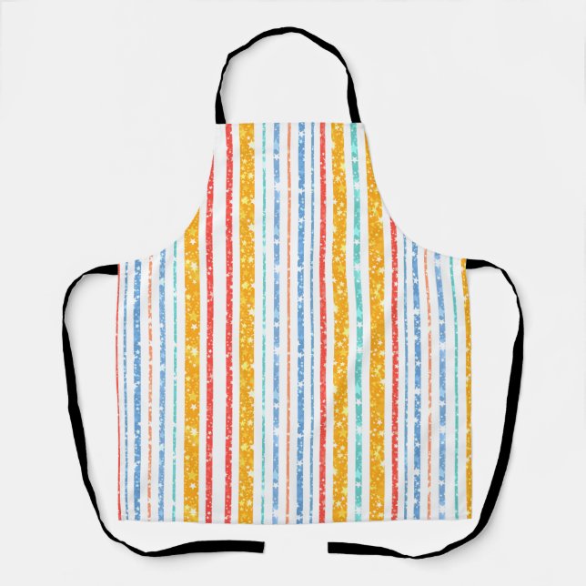 Delantal Sparkling Starry Lines Apron (Anverso)