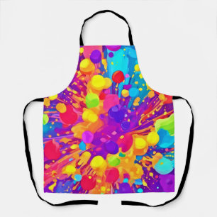 Delantal Spatter de color vibrante