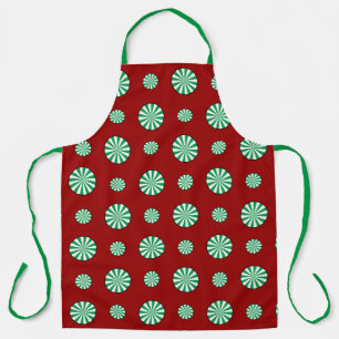 Delantal Spearmint Polka Dots All-Over Print Apron