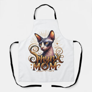 Delantal Sphynx Mom Cat Lover Mamá Apron