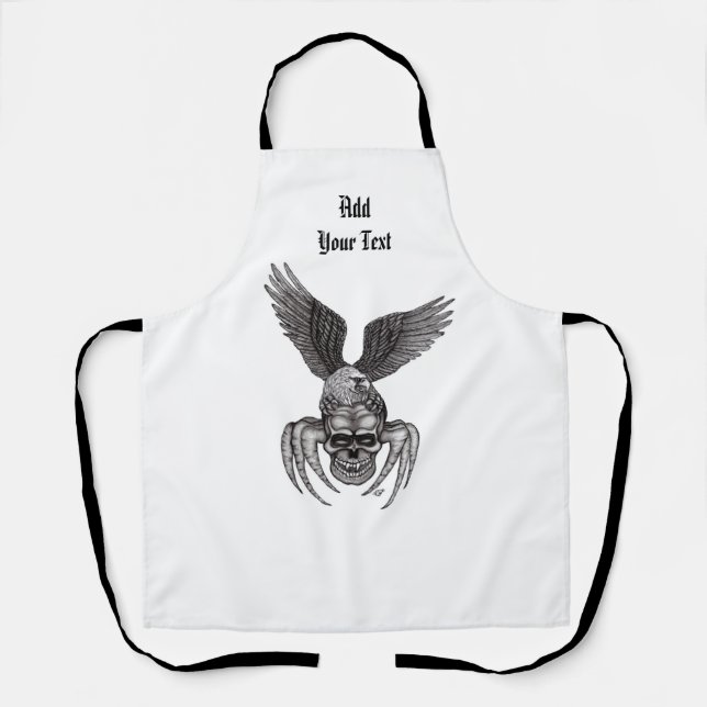 Delantal Spiderskull con águila (Anverso)