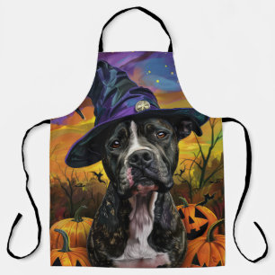 Delantal Spooky American Staffordshire Halloween