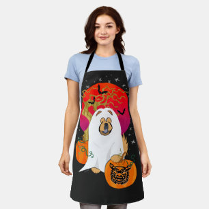 Delantal SPOOKY BOO-DOG grooming/delantal del chef
