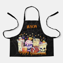 Delantal Spooky personalizado para los aficionados a los de