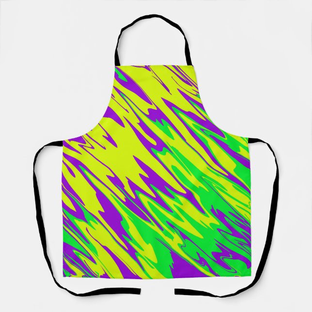 Delantal Spray Paint Mardi Gras (Anverso)